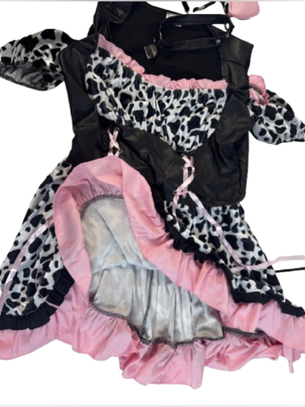 Spirit Halloween Cow Costume Dress - Picture 5 of 9
